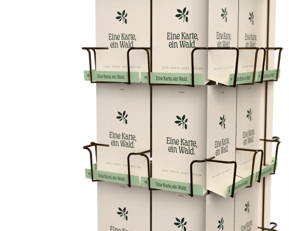 ERDEN card display, pockets without greeting cards